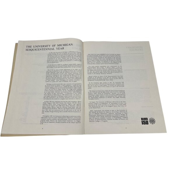 1967 Univ of Michigan Graduation Program w/ Insert - Michigan Stadium - Picture 6 of 12